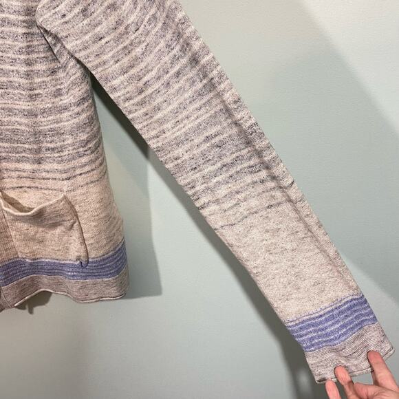 Lucky Brand Women's Space Knit Stripes Boho Button Up Cardigan Size XL - Picture 5 of 8